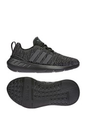 حذاء رياضي أسود Swift Junior الدانتيل من adidas Originals