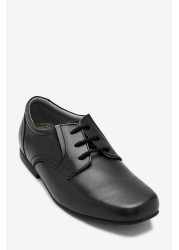 School Leather Formal Lace-Up Shoes Wide Fit (G)