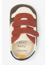 Baby Two Strap Trainer Pram Shoes (0-24mths)