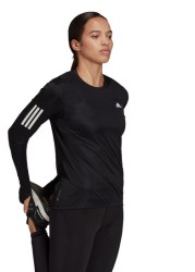 adidas Black Own The Run Long Sleeve T-Shirt