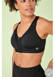 Next Active Sports High Impact Zip Front Bra