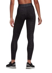 adidas Train All Over Black Leopard Print Leggings