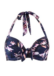 صُب Moi Orchid Luxe Halter مبطن قليلاً توب سلكي