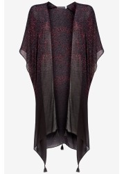 Mint Velvet Red Isabel Animal Beach Kimono