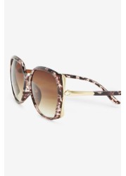 Mottled Frame Sunglasses