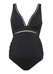 Figleaves Black Icon Milan Maternity Ladder Swimsuit