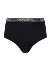 Chantelle Black Soft Stretch High Waisted Lace Briefs