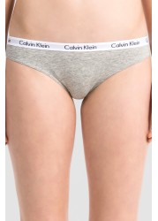 طقم ثلاثة سروال بيكيني أسود من Calvin Klein