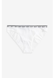 Cotton Rich Logo Knickers 7 Pack High Leg