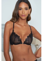 Lipsy Embroidered Front Fasten Balcony Bra
