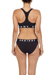 DKNY Black Logo Racerback Bralette