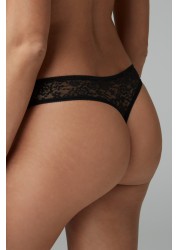 Lace Knickers 4 Pack Thong