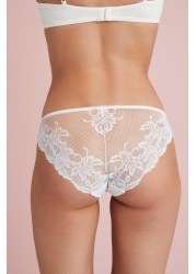 No VPL Lace Back Briefs 3 Pack Brazilian