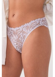 Comfort Lace Knickers High Leg