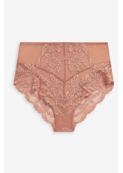 Lace Knickers 2 Pack High Rise