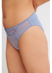 Embroidered Knickers 2 Pack High Leg