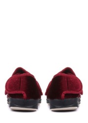 Pavers Red Ladies Touch Fastening Full Slippers