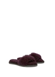 Celtic & Co. Purple Sheepskin Slides