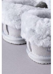 Lakeland Leather Ladies Sheepskin Cuff Slippers
