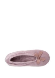 Totes Isotoner Ladies Terry Ballerina Slippers