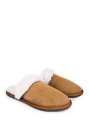 Celtic & Co Ladies Camel Brown Turnback Mules