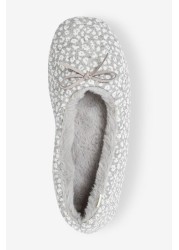 Animal Print Ballet Slippers