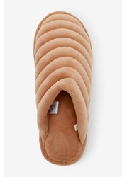 Padded Quilted Mule Slippers