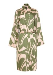 Fable and Eve Richmond Abstract Print L / SLV Short Robe