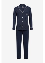 Lauren Ralph Lauren® Navy Blue Modal Pyjama Set