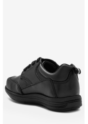 School Leather Lace-Up Shoes Standard Fit (F)