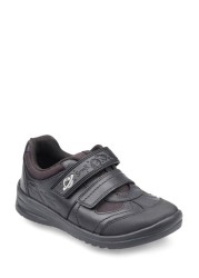 Start-Rite Rocket Black Leather School Shoes Wide Fit