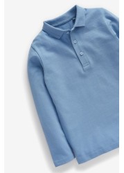 2 Pack Long Sleeve School Polo Shirts (3-16yrs)