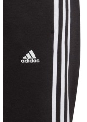 adidas Black 3 Stripe Fleece Joggers