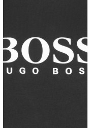 تي شيرت أسود بشعار من BOSS