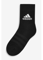 adidas Kids Black Crew Socks Six Pack