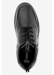 School Leather Lace-Up Shoes Narrow Fit (E)