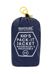 Regatta Pink Kids Pack It Waterproof & Breathable Puddle Jacket