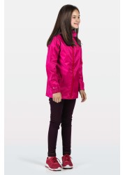 Regatta Pink Kids Pack It Waterproof & Breathable Puddle Jacket