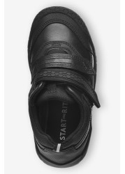 Start-Rite Strike Black Leather School Shoes Narrow Fit