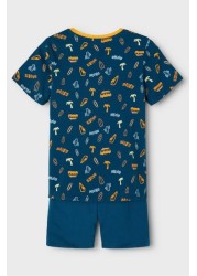 Name It Printed Short Pyjama Set