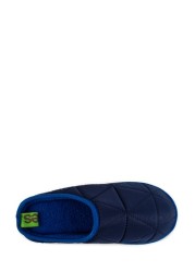 Totes Boys Premium Quilted Mule Slippers Mini Me