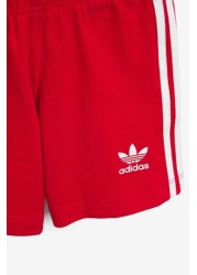 طقم شورت وتي شيرت للأطفال الصغار من adidas Originals