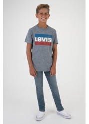 تي شيرت رياضي رمادي بشعار من Levi's®