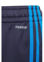 adidas Black Performance 3 Stripe Shorts