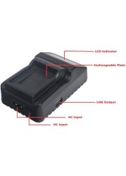 DMK POWER LP-E5 LCD USB Digital Quick Rapid Charger for Canon EOS 450D 500D 1000D EOS 450D DSLR SLR Digital Camera etc