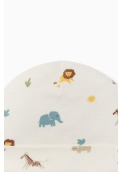 MORI Animal Safari Organic Cotton White Hat