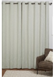 Fine Bouclé Eyelet Lined Curtains