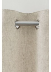 Fine Bouclé Eyelet Lined Curtains