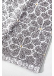 Mono Daisy Geo Towel