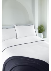 Serene Pom Pom Duvet Cover And Pillowcase Set